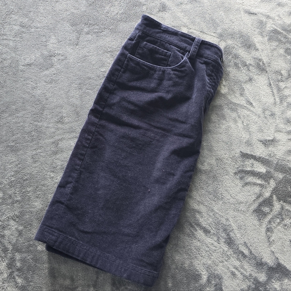 Brooks Brothers 346 Navy Cordoury Skirt Size 6